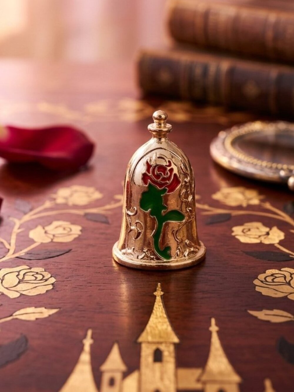 Beauty & The Beast Theme Flower/Floral Brooch